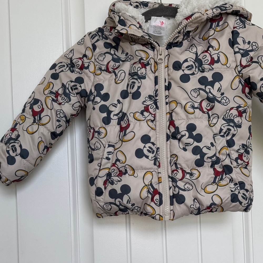 Disney Mickey Mouse Kids Jacket - Gray and Black